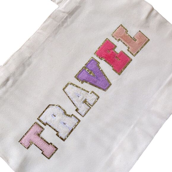 NWT Wool + Pepper Co. TRAVEL Varsity Letters Tote Bag - Picture 4 of 5